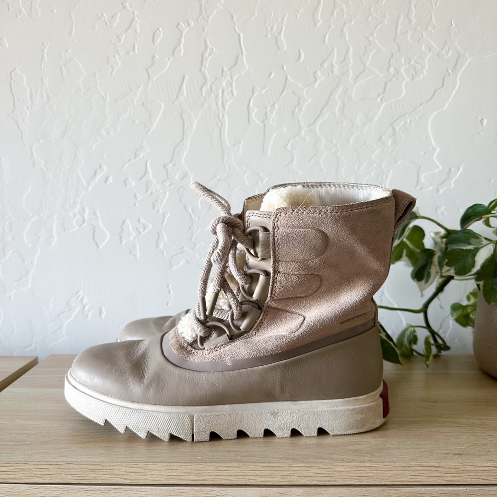 Sorel | Joan of Arctic Next Lite Waterproof Snow Winter Boot, Omega Taupe / Fawn - Picture 2 of 6
